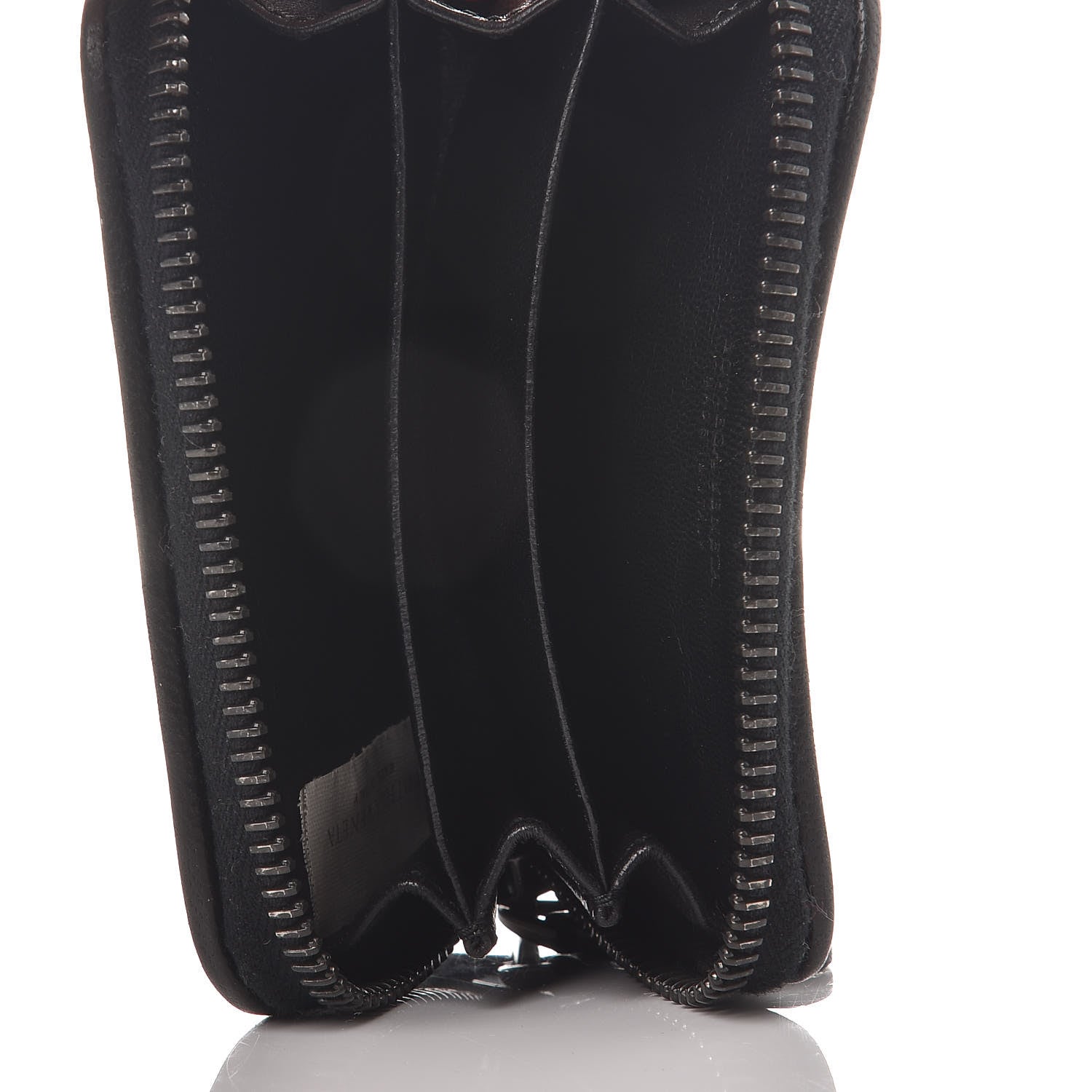 Bottega Veneta Nappa Intrecciato Zip Around Coin Purse Black 7 of 9
