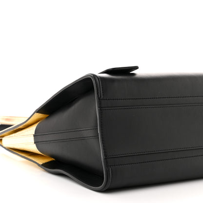 Alexander McQueen Metallic Crash Calfskin The Tall Story Shoulder Bag Black Gold 9 of 11