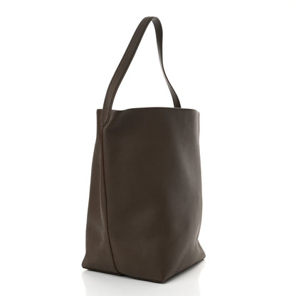 The Row Grained Calfskin Large N/S Park Tote Elephant 3 of 10
