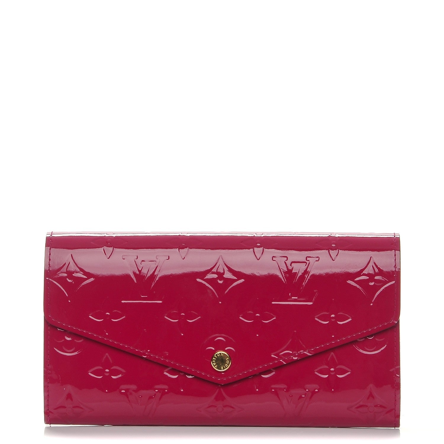 Louis Vuitton Vernis Sarah Wallet NM Rose Indien 1 of 7