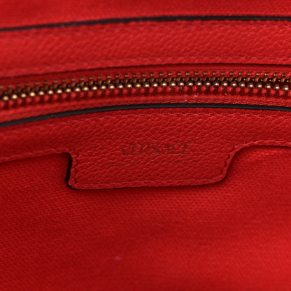 Versace Canvas Calfskin La Medusa Tote Bag Red 6 of 11