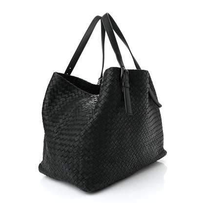 Bottega Veneta Nappa Intrecciato Medium Seamless Tote Black 3 of 10