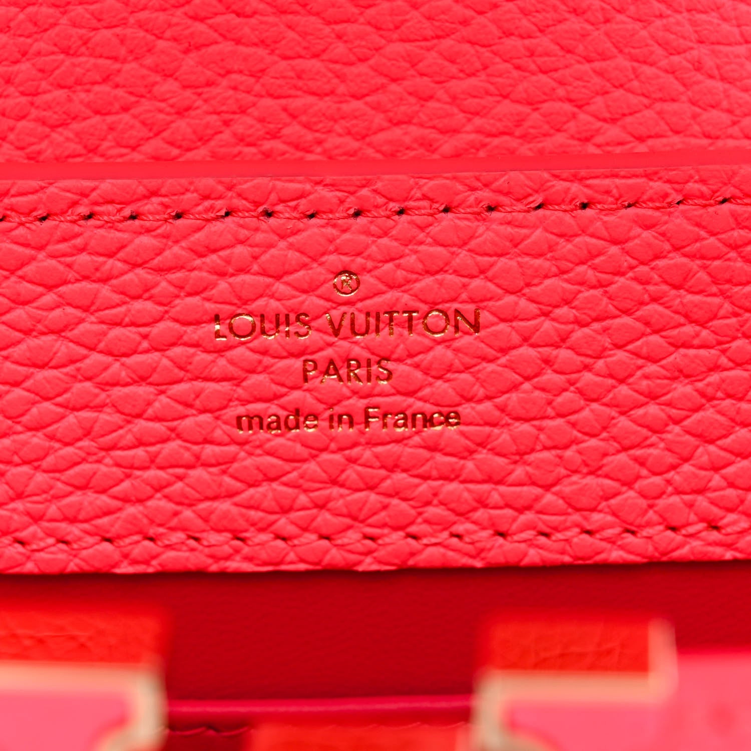 Louis Vuitton Taurillon Monogram Tuffetage Capucines Mini Fluo Pink 6 of 9