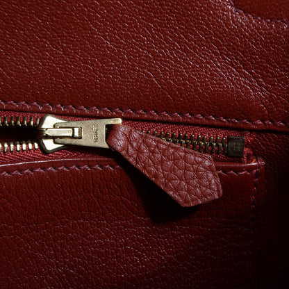 Hermes Taurillon Clemence Birkin 35 Brique 9 of 25