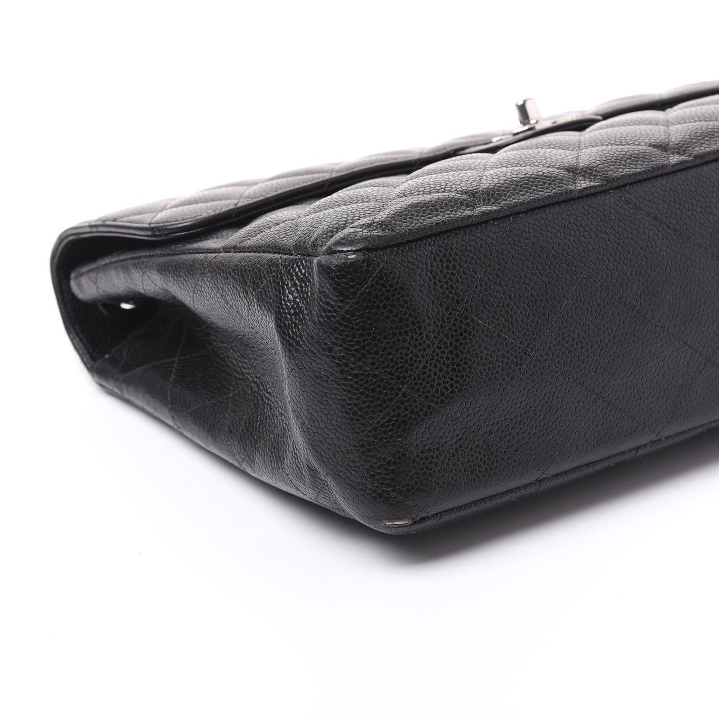 Caviar Quilted Jumbo Single Flap Black