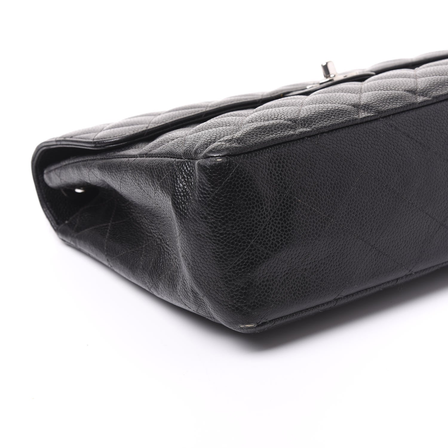 Chanel Caviar Quilted Jumbo Single Flap Black 7 of 11