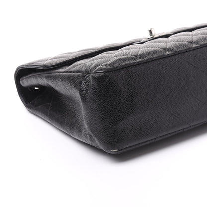 Chanel Caviar Quilted Jumbo Single Flap Black 7 of 11