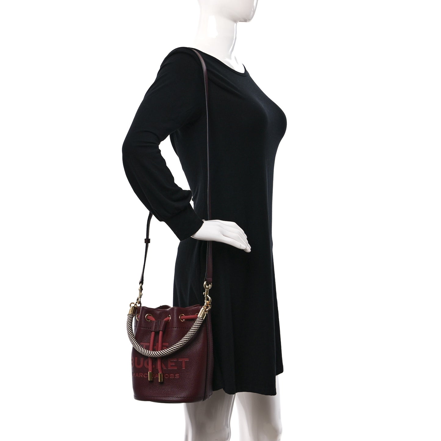 Grained Calfskin The Bucket Bag Chianti