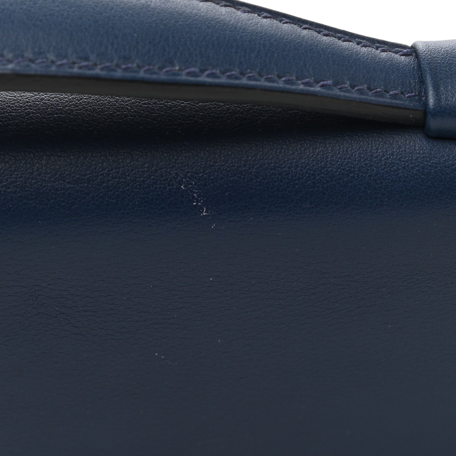 Hermes Swift Kelly Cut Clutch Pochette Bleu De Malte 8 of 11