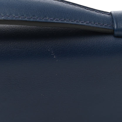 Hermes Swift Kelly Cut Clutch Pochette Bleu De Malte 8 of 11