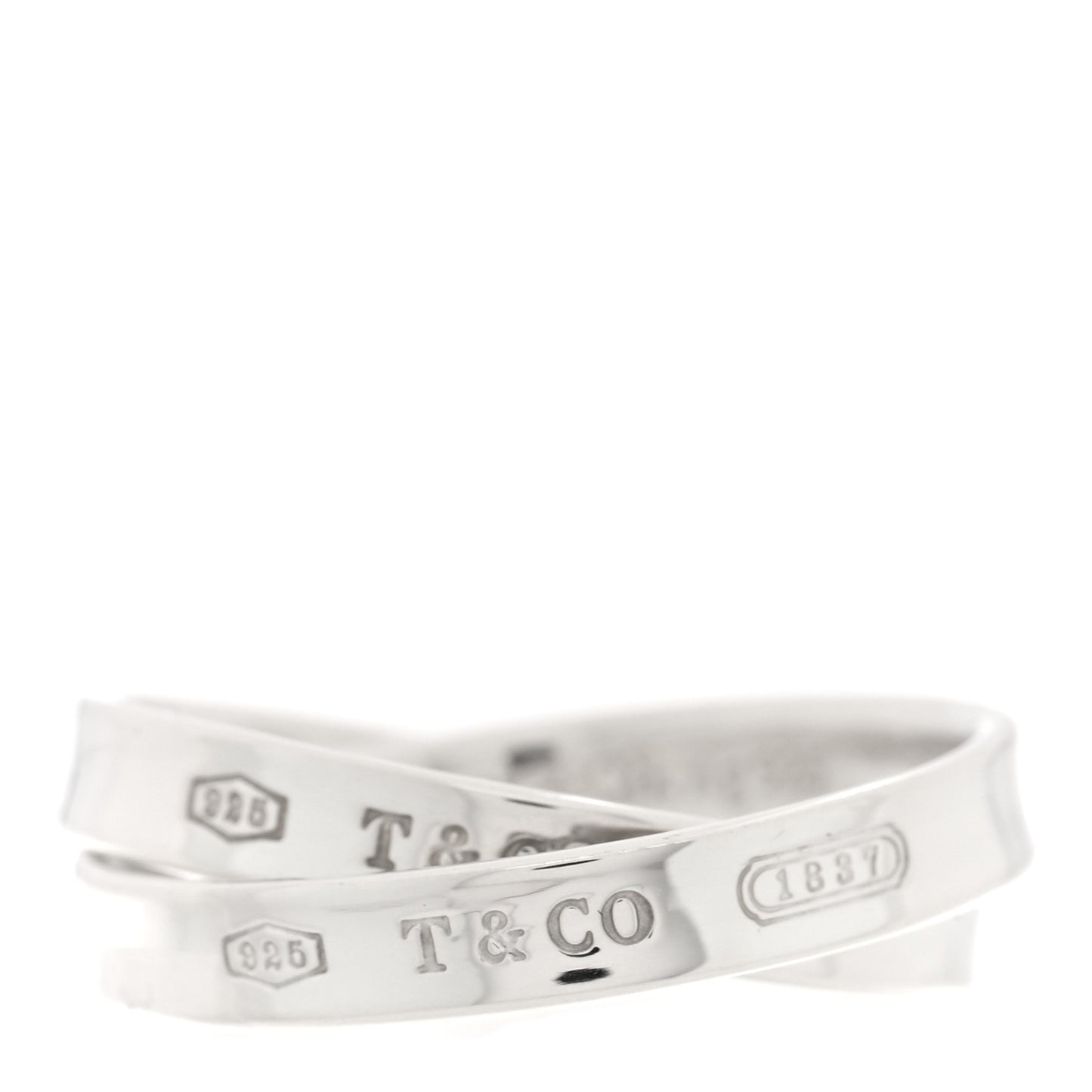 Sterling Silver 1837 Interlocking Circles Ring 59 8.75