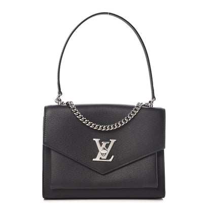 Louis Vuitton Soft Calfskin My Lockme Chain Bag BB Black 1 of 8