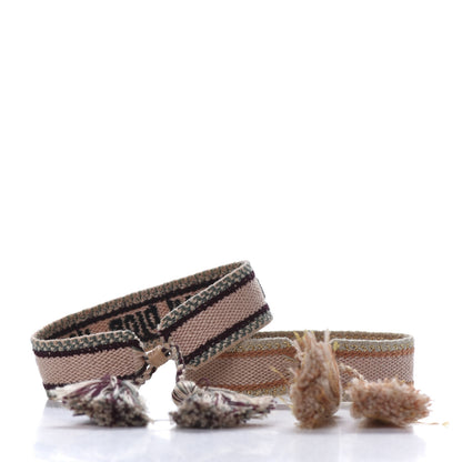 Christian Dior Woven Cotton J'Adior Friendship Bracelet Set Nude 3 of 6