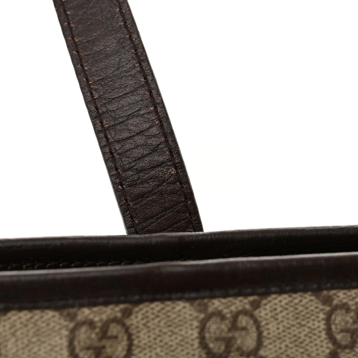 GG Supreme Monogram Small Joy Tote Dark Brown