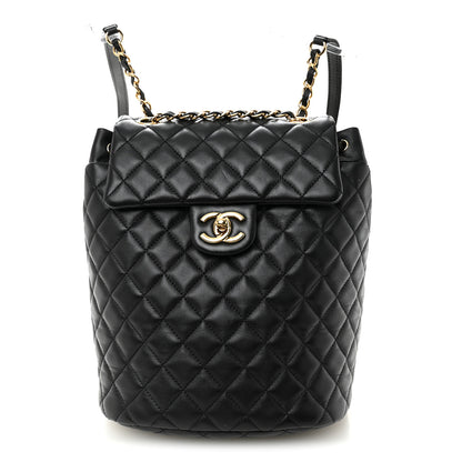 Chanel Lambskin Quilted Small Urban Spirit Backpack Black 1 of 11