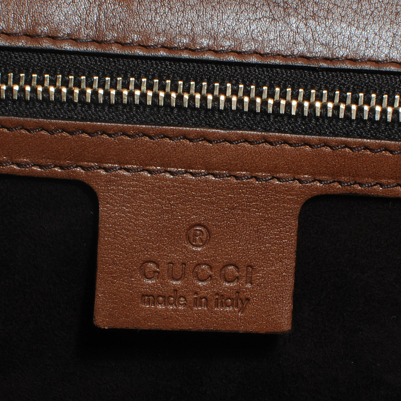 Leather New Bamboo Large Top Handle Bag Brown