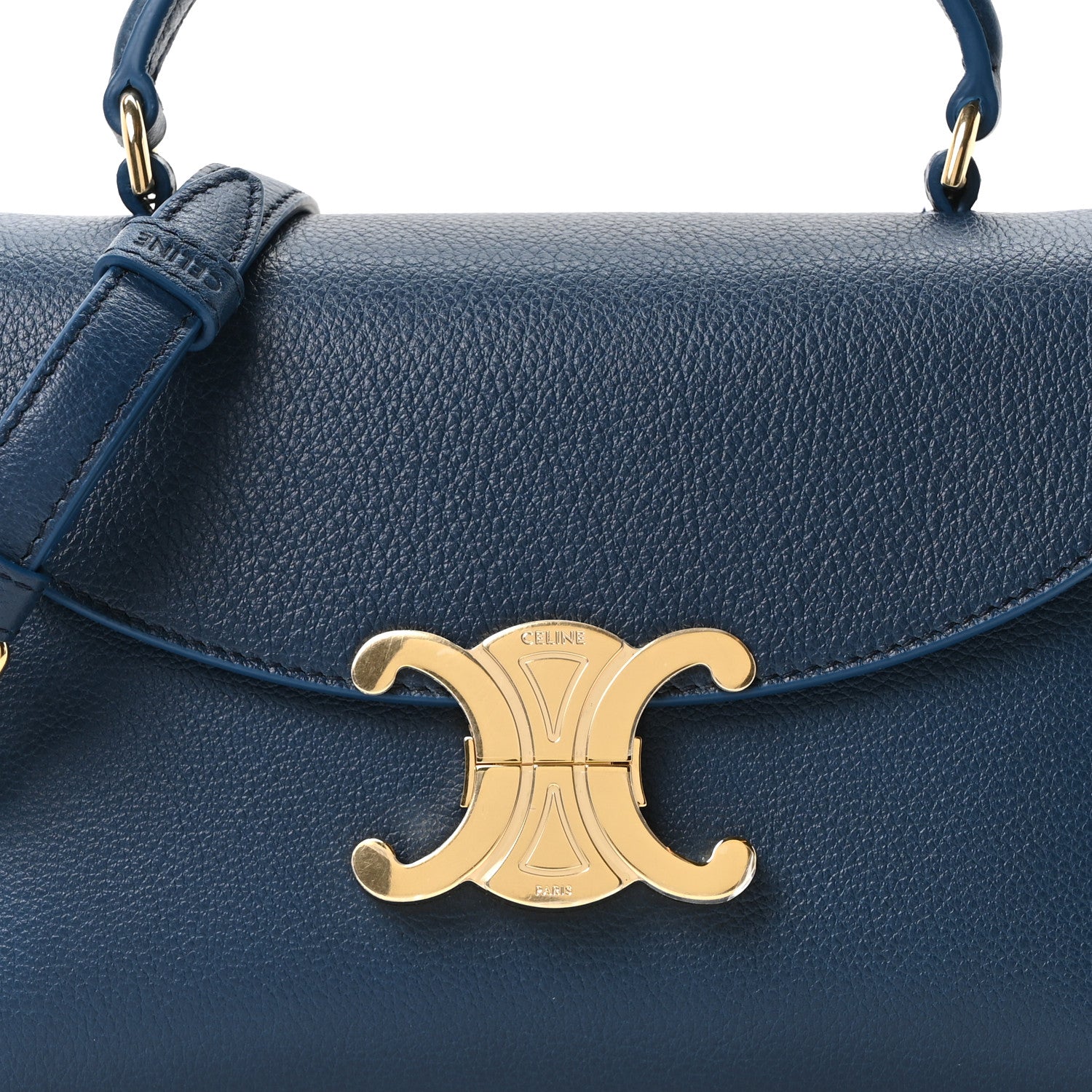Celine Supple Grained Calfskin Teen Nino Teal Blue 8 of 10