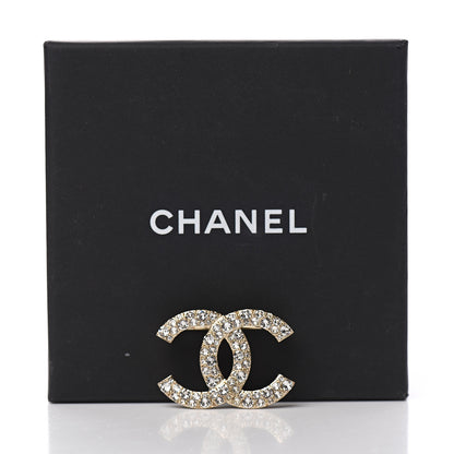 Chanel Crystal Palais Garnier CC Brooch Gold 4 of 4