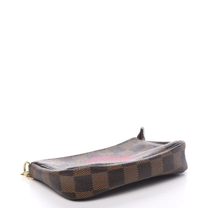 Louis Vuitton Damier Ebene Complice Trunks and Bags Mini Pochette Accessories Red 3 of 7