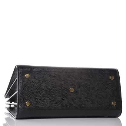 Saint Laurent Grained Calfskin Small Sac De Jour Black 4 of 14