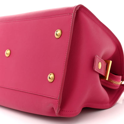 Saint Laurent Calfskin Small Classic Y Cabas Fuchsia 10 of 19