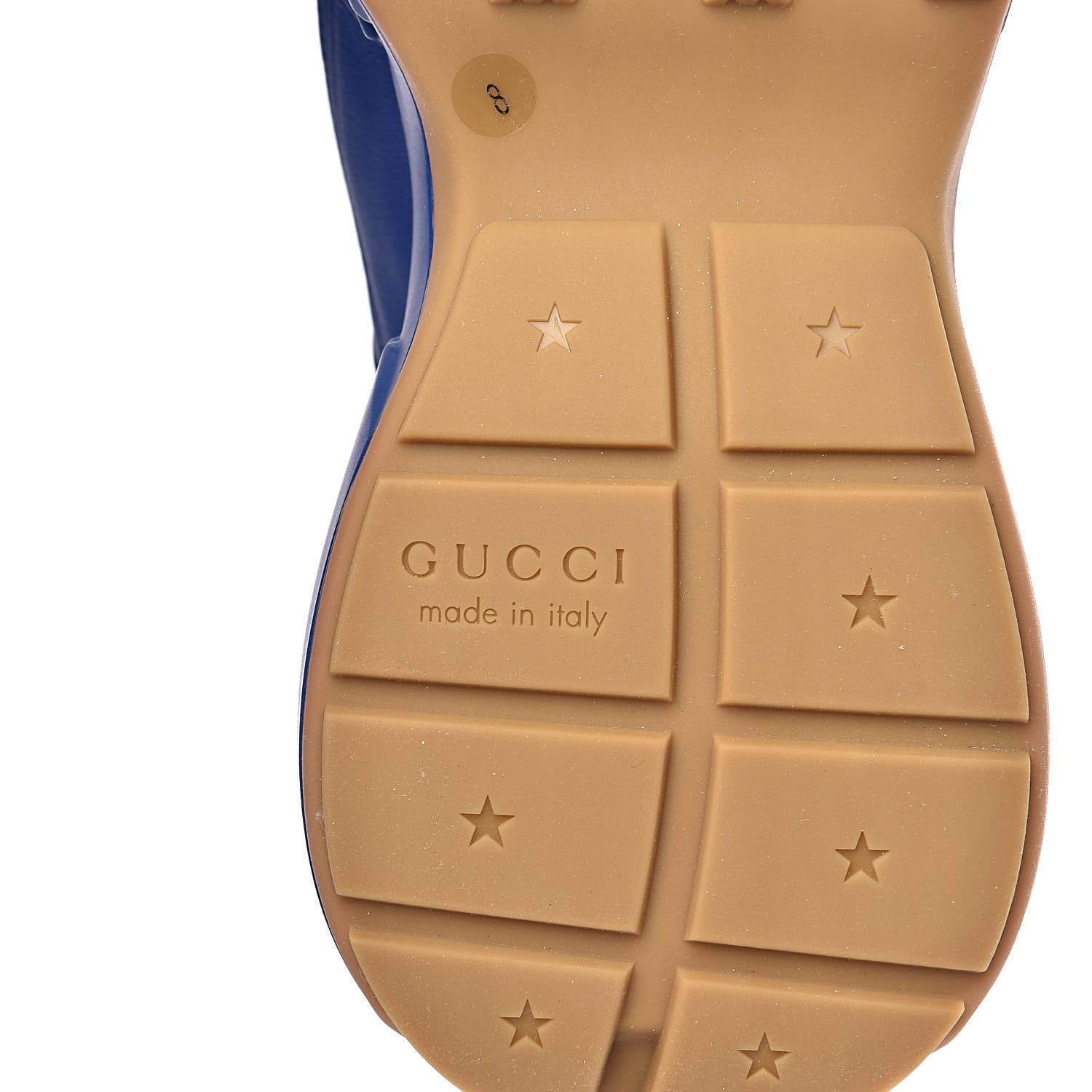 Gucci X MLB Calfskin NY Yankees Mens Rhyton Sneakers 8 Electric Blue 7 of 9