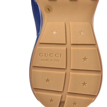 Gucci X MLB Calfskin NY Yankees Mens Rhyton Sneakers 8 Electric Blue 7 of 9