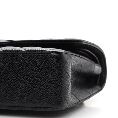 Chanel Caviar Quilted Medium Double Flap Black 8 of 8