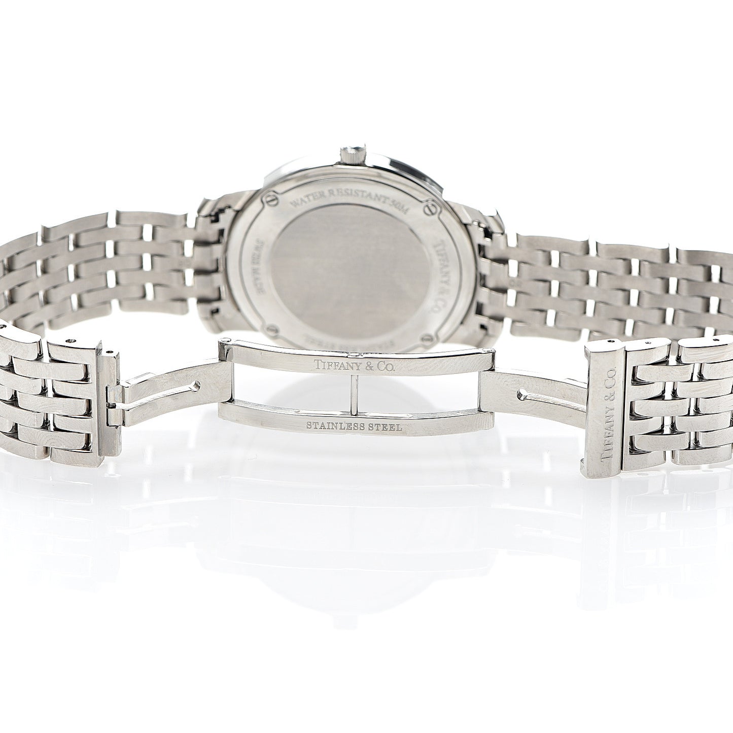 Stainless Steel Diamond Bezel Black Mother of Pearl 37mm Mark Resonator Quartz Watch