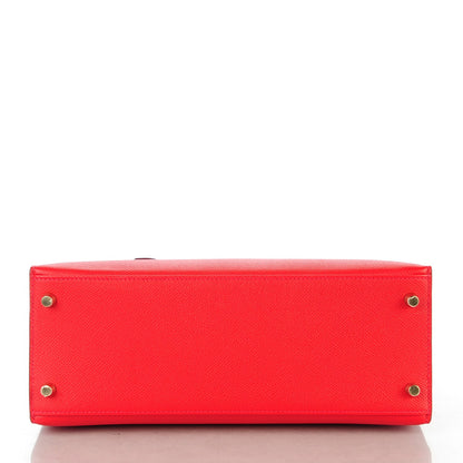 Hermes Epsom Kelly Sellier 28 Rouge Casaque 6 of 24