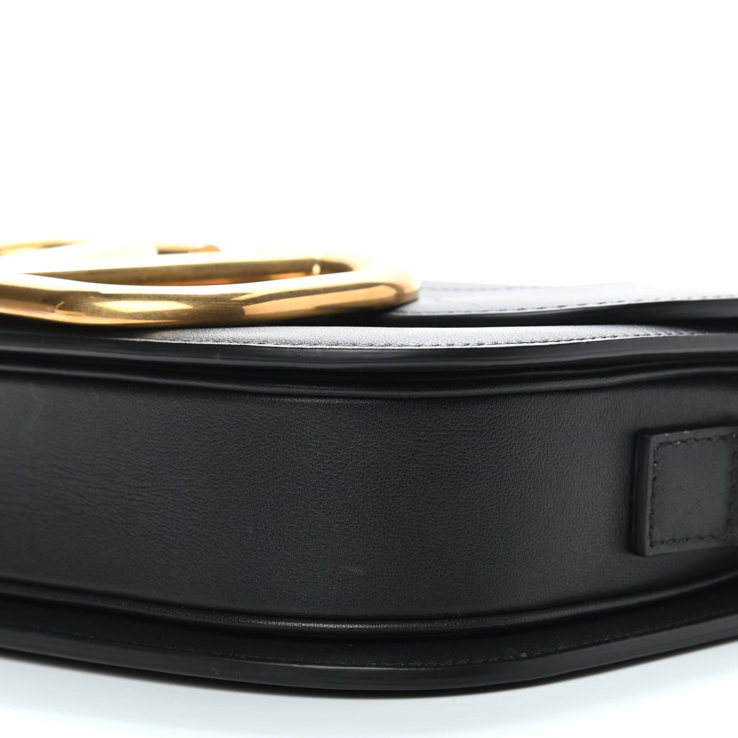 Smooth Calfskin Supervee Shoulder Bag Black