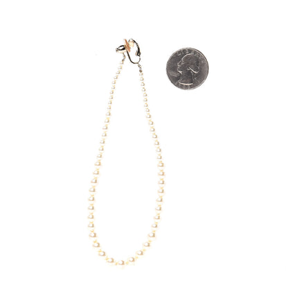 Chanel Pearl CC Drop Clip On Earrings Gold 2 of 5