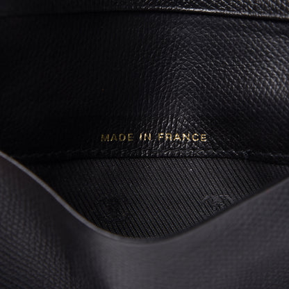 Chanel Grained Calfskin CC Button Card Holder Black 9 of 11