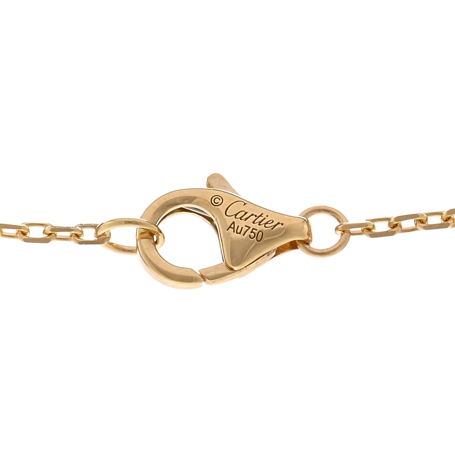 Cartier 18K Yellow Gold Diamond Juste Un Clou Paved Pendant Necklace 4 of 5