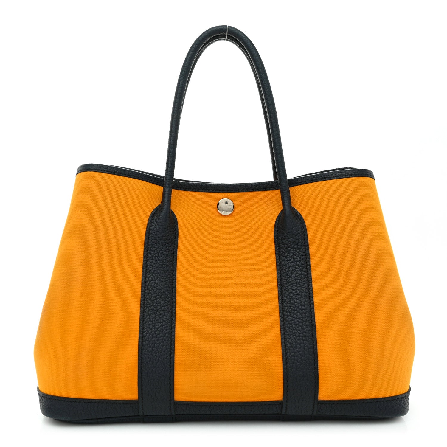 Hermes Toile Officier Negonda Garden Party 30 TPM Jaune D'Or Bleu Outremer 1 of 14