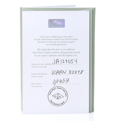Van Cleef & Arpels 18K White Gold Perlee Signature Ring 48 4.5 6 of 7