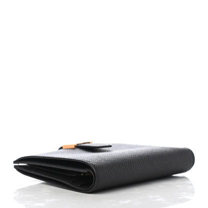 Hermes Epsom Bearn Compact Wallet Black 4 of 7