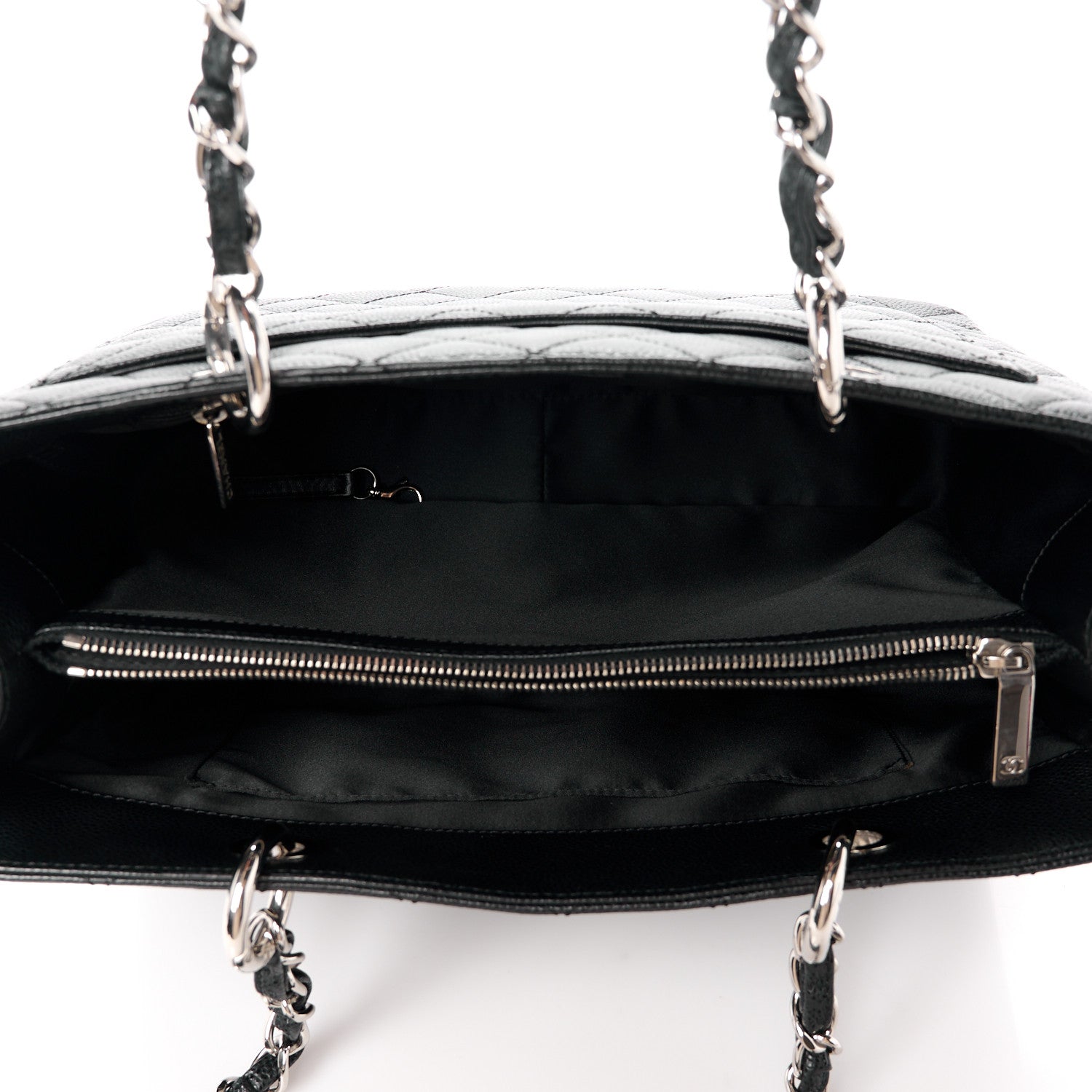 Chanel Caviar Quilted Grand Shopping Tote GST Black 5 of 10