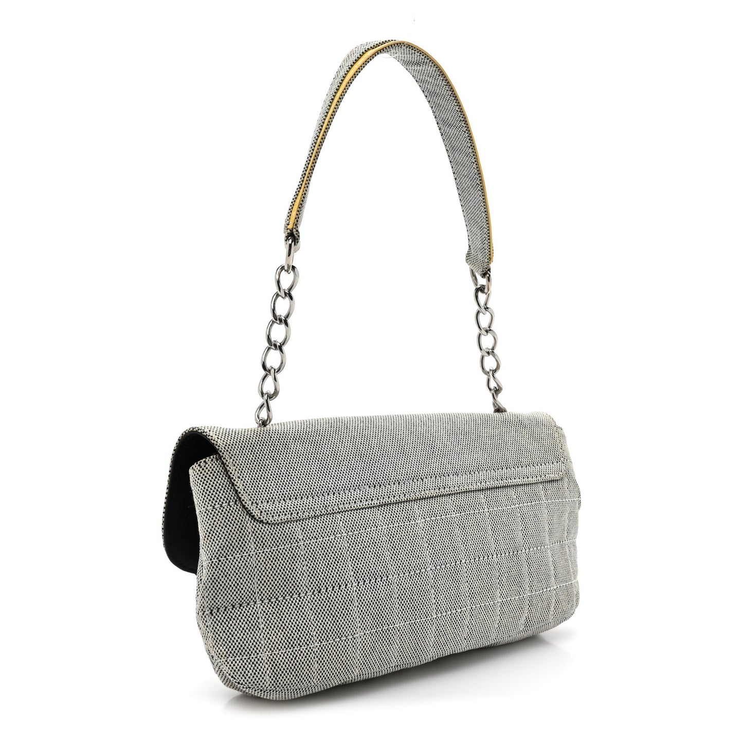 Canvas Camellia No. 5 Flap Beige Black