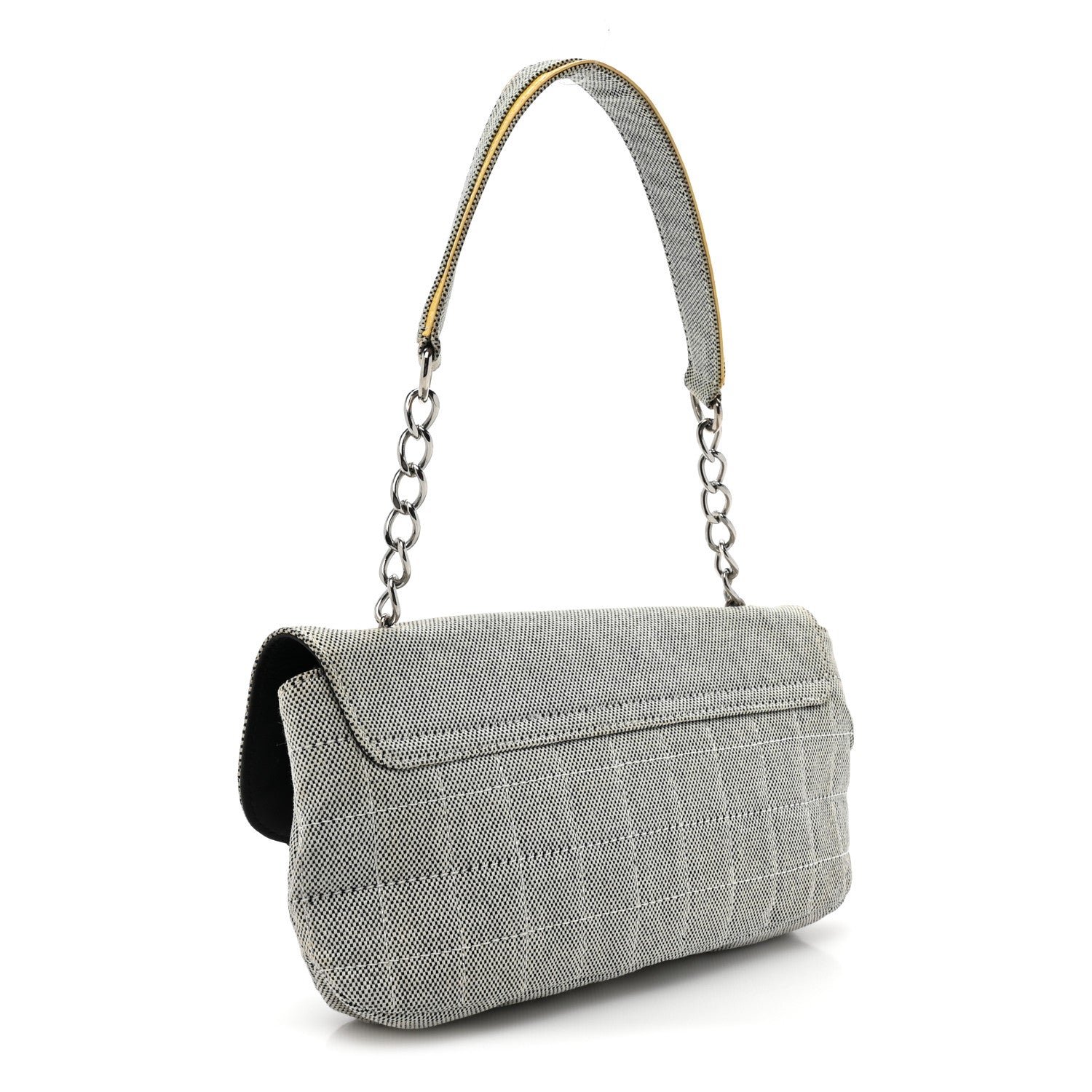 Chanel Canvas Camellia No. 5 Flap Beige Black 3 of 9