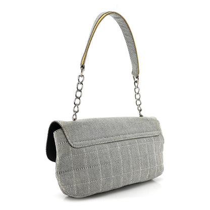 Chanel Canvas Camellia No. 5 Flap Beige Black 3 of 9