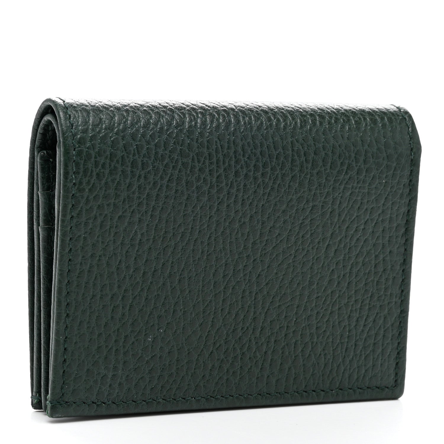 Gucci Calfskin Garden Bat Card Case Dark Green 3 of 7