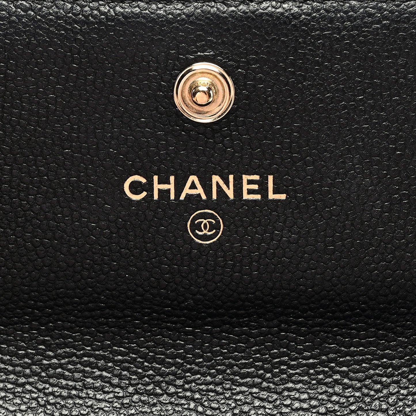 Caviar Quilted Long Boy Flap Wallet Black