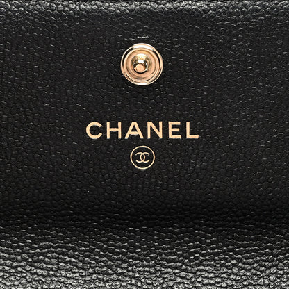 Chanel Caviar Quilted Long Boy Flap Wallet Black 6 of 7