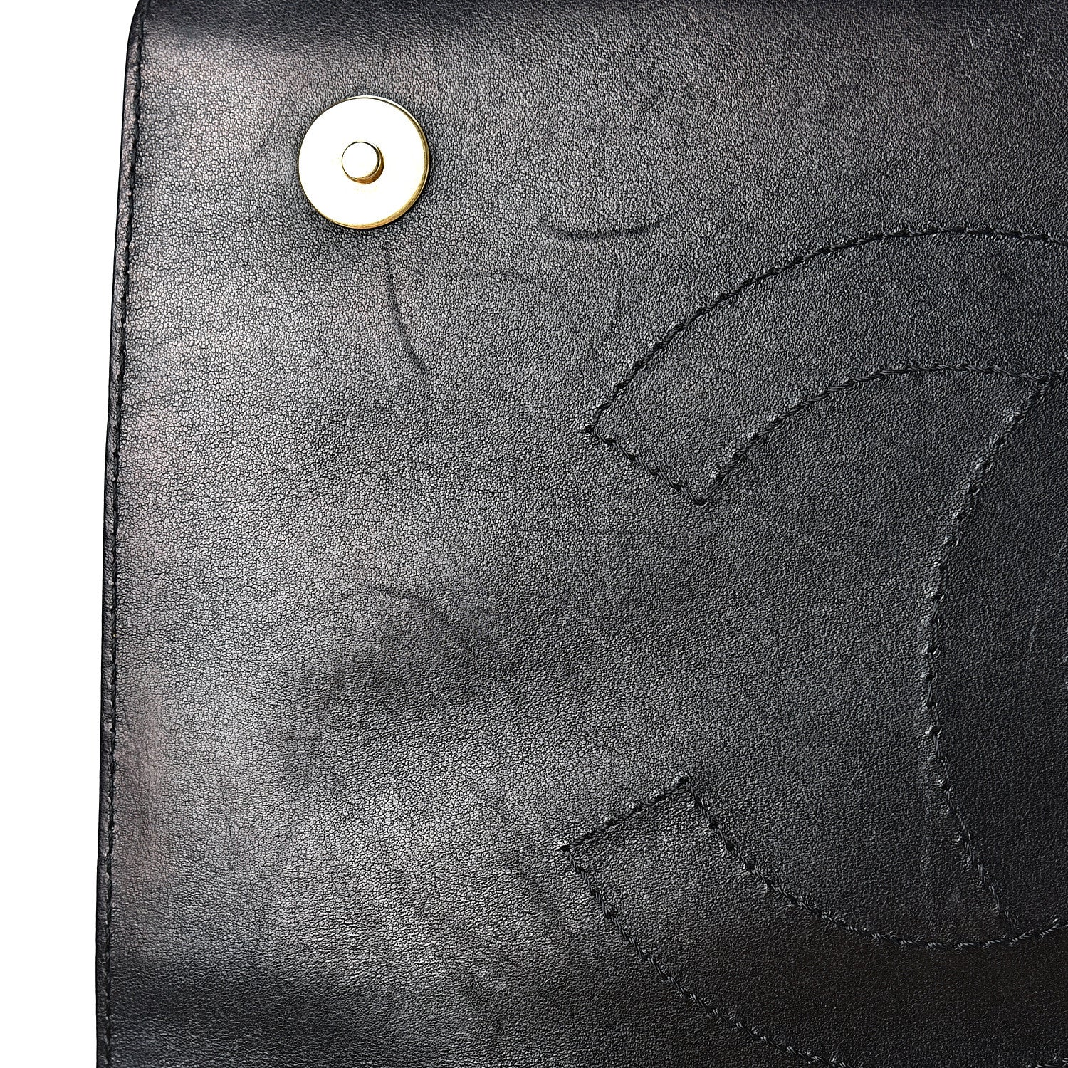Chanel Lambskin Quilted Medium Diamond CC Flap Black 15 of 20