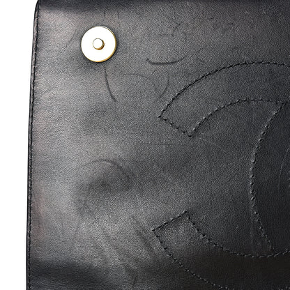Chanel Lambskin Quilted Medium Diamond CC Flap Black 15 of 20