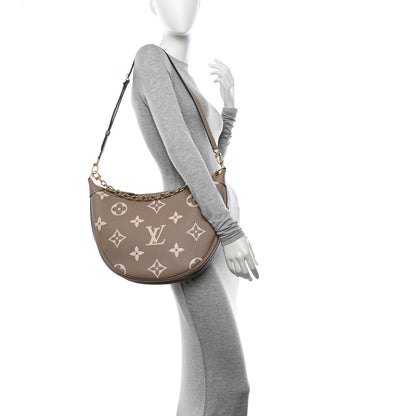 Louis Vuitton Empreinte Monogram Giant Loop Hobo Dove Gray Cream 2 of 10