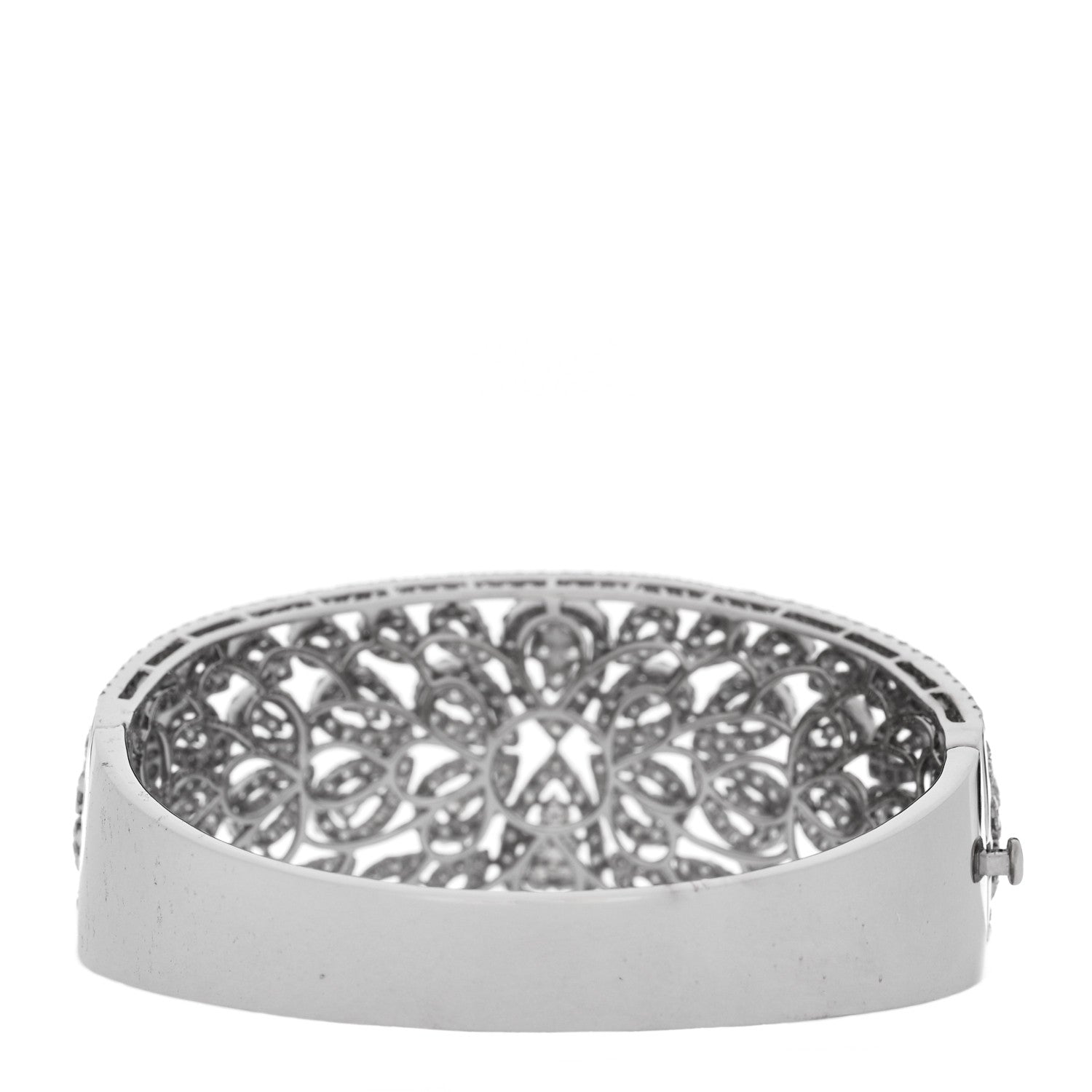 Parker & West by FASHIONPHILE 18K White Gold Diamond 10.80ctw Bangle Bracelet 3 of 6