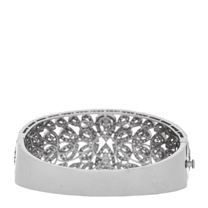 Parker & West by FASHIONPHILE 18K White Gold Diamond 10.80ctw Bangle Bracelet 3 of 6