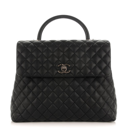 Chanel Caviar Quilted Large Coco Handle Flap Black 1 of 8